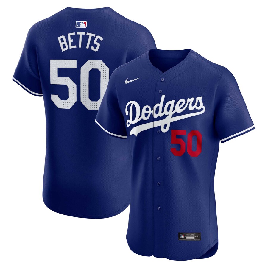 Men's Los Angeles Dodgers Mookie Betts Nike Royal Alternate Elite Player Jersey - Puhuasuan