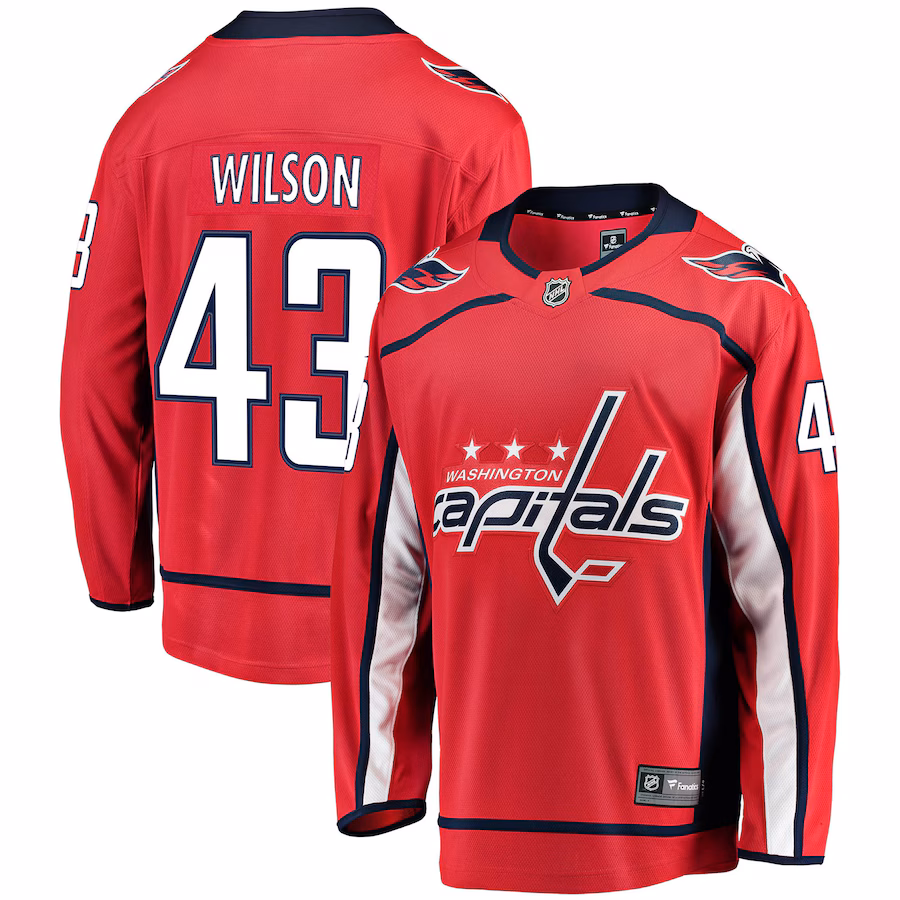 Men's Washington Capitals Tom Wilson Fanatics Red Home Premier Breakaway Player Jersey - Puhuasuan