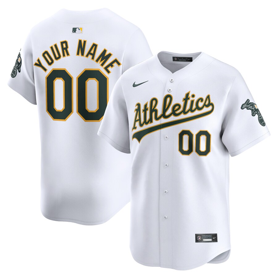 Youth Athletics Nike White Home Limited Custom Jersey - Puhuasuan