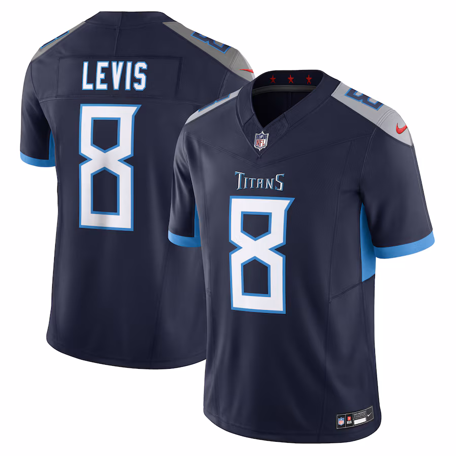 Men's Tennessee Titans Will Levis Nike Navy Vapor F.U.S.E. Limited Jersey - Puhuasuan