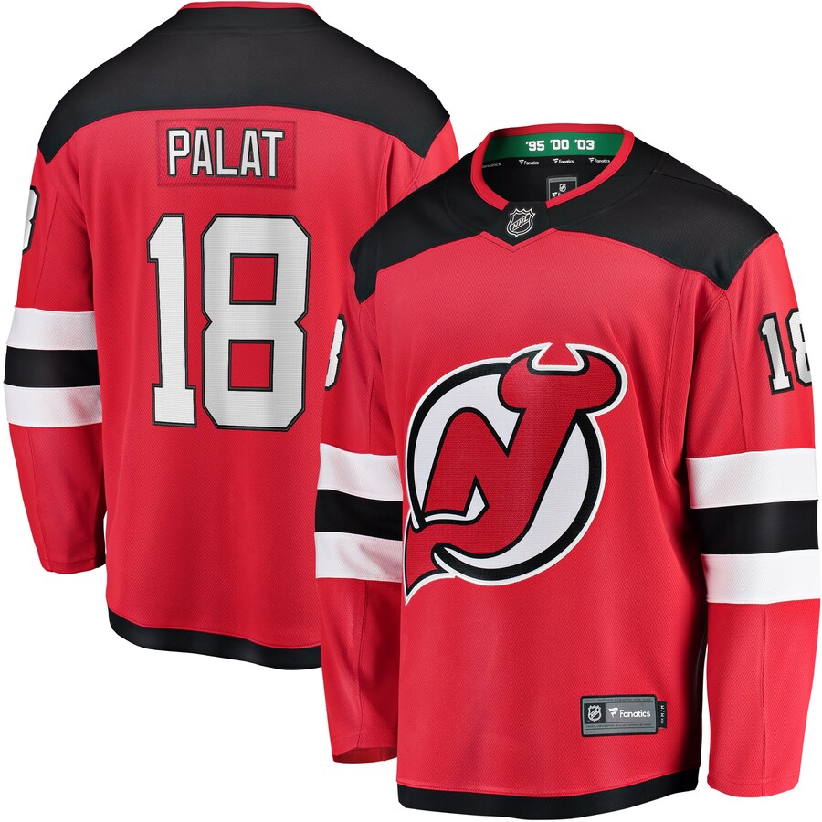 Men's New Jersey Devils Ondrej Palat Fanatics Branded Red Home Breakaway Player Jersey - Puhuasuan