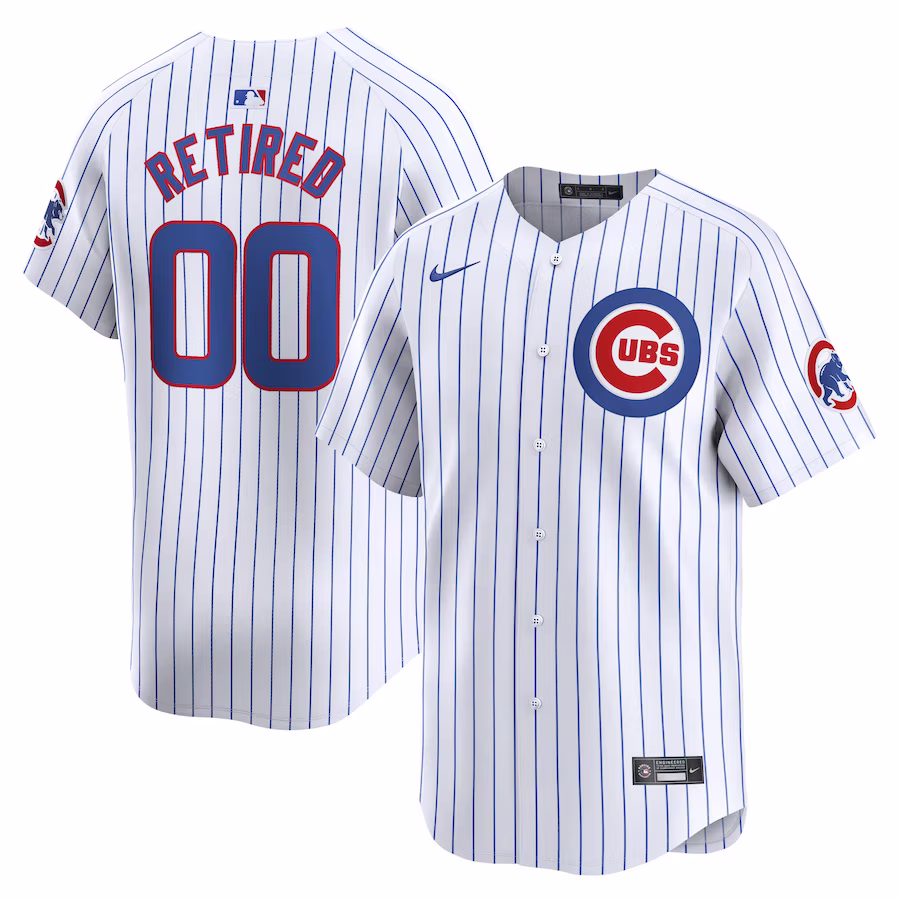 Men's Chicago Cubs Nike White Home Limited Pick-A-Player Retired Roster Jersey - Puhuasuan