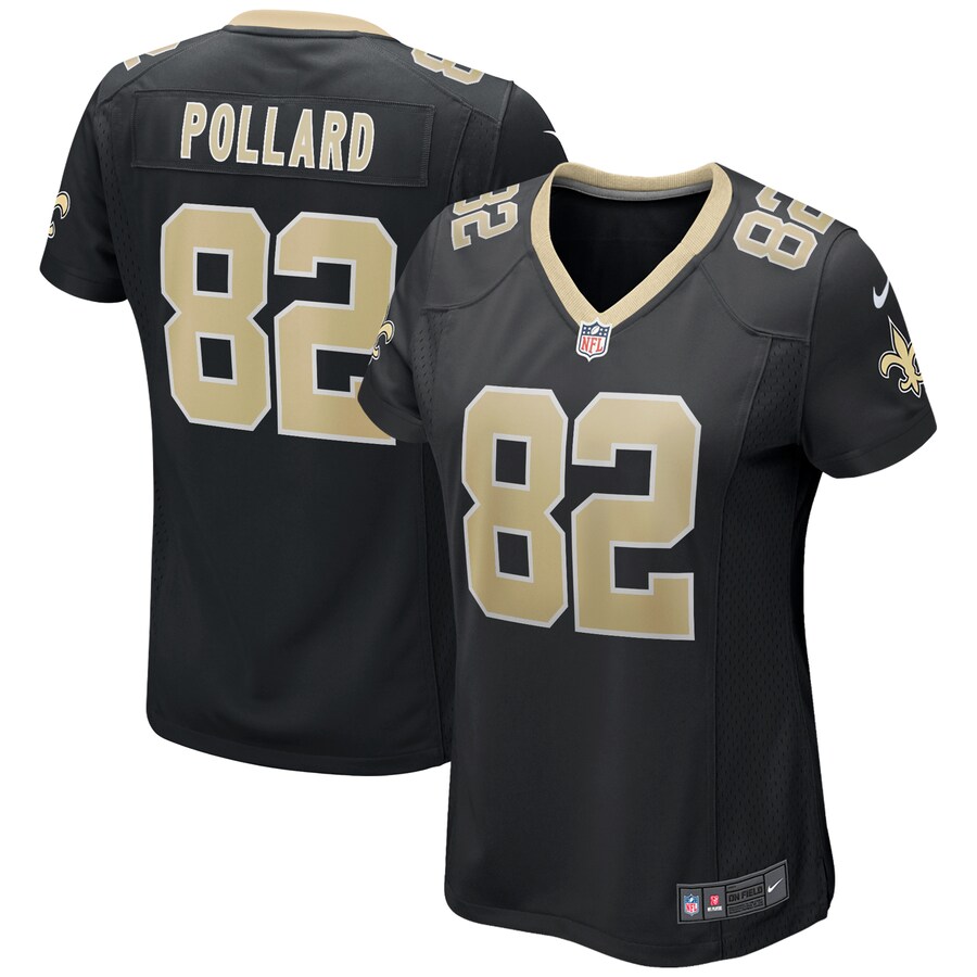 Women's New Orleans Saints Bob Pollard Nike Black Game Retired Player Jersey - Puhuasuan