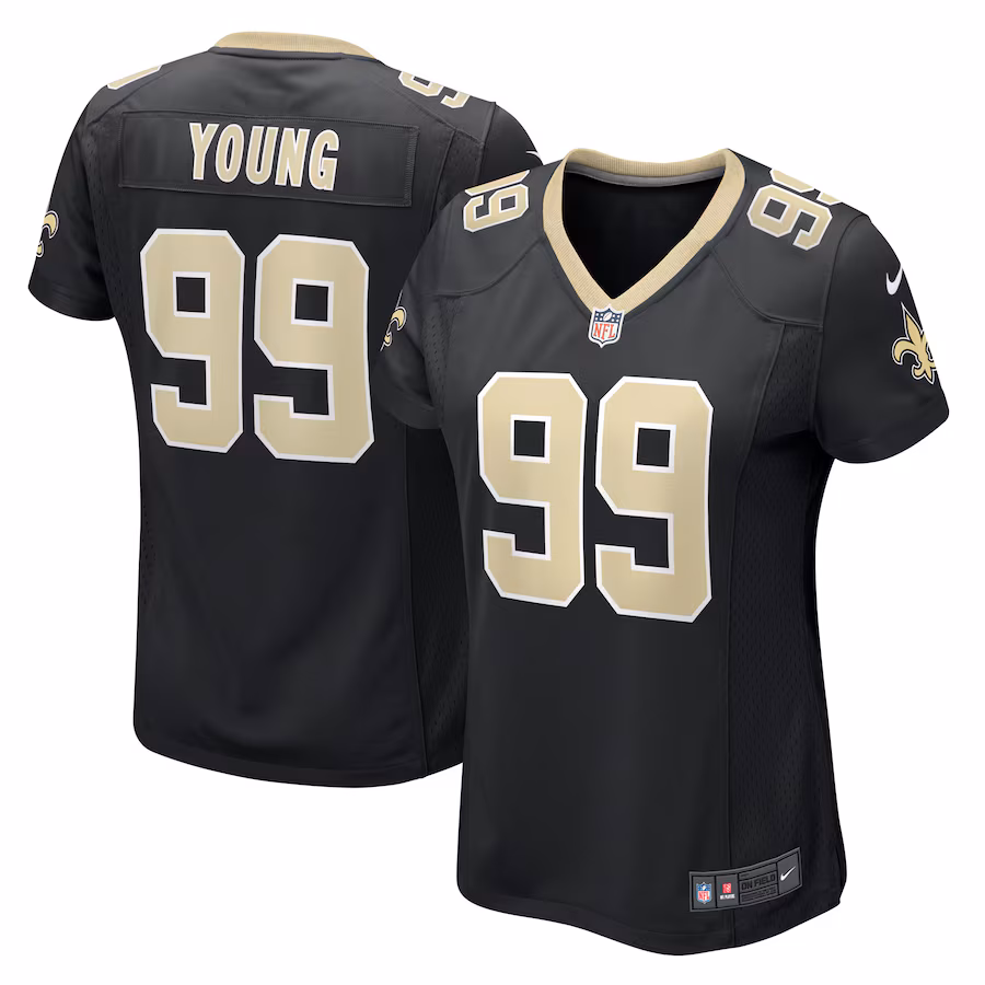 Women's New Orleans Saints Chase Young Nike Black Game Jersey - Puhuasuan