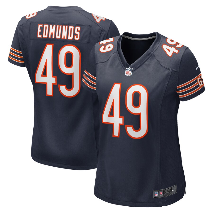 Women's Chicago Bears Tremaine Edmunds Nike Navy Game Player Jersey - Puhuasuan