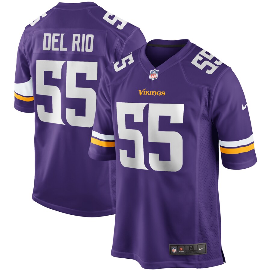 Men's Minnesota Vikings Jack Del Rio Nike Purple Game Retired Player Jersey - Puhuasuan