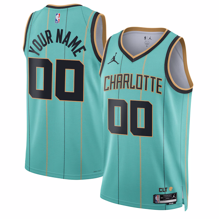 Unisex Charlotte Hornets Jordan Brand Mint 2024/25 Custom Swingman Jersey - City Edition - Puhuasuan