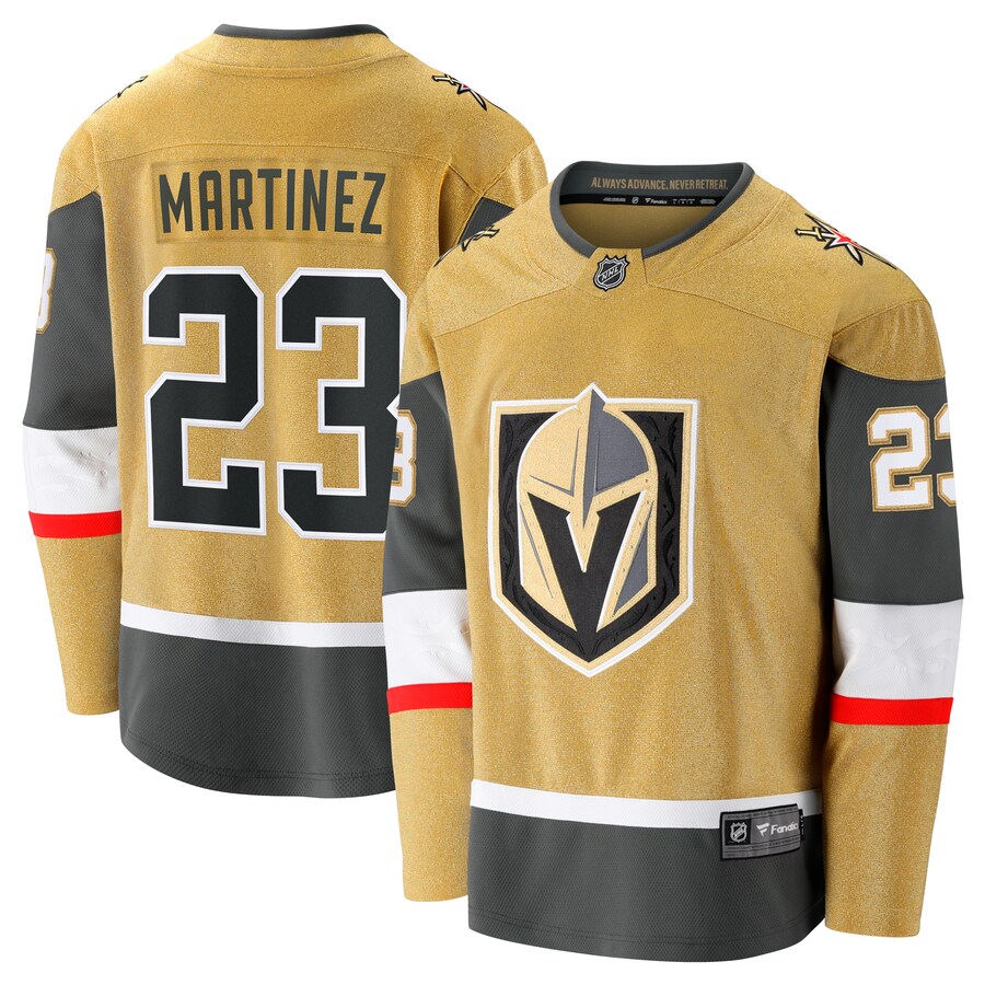 Men's Vegas Golden Knights Alec Martinez Fanatics Branded Gold Home Breakaway Jersey - Puhuasuan