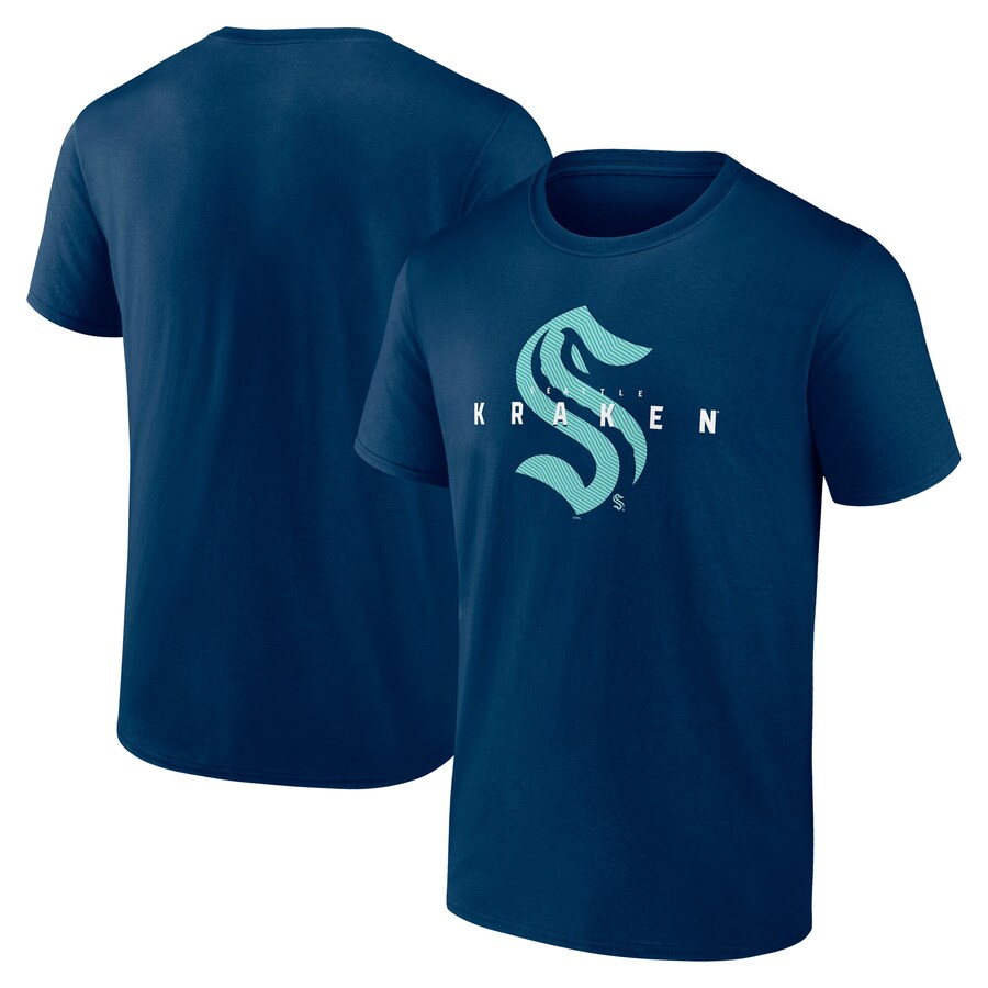 Men's Seattle Kraken Navy Coordinate T-Shirt - Puhuasuan