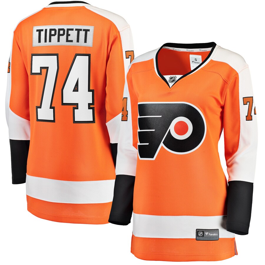 Women's Philadelphia Flyers Owen Tippett Fanatics Branded Orange Home Breakaway Player Jersey - Puhuasuan