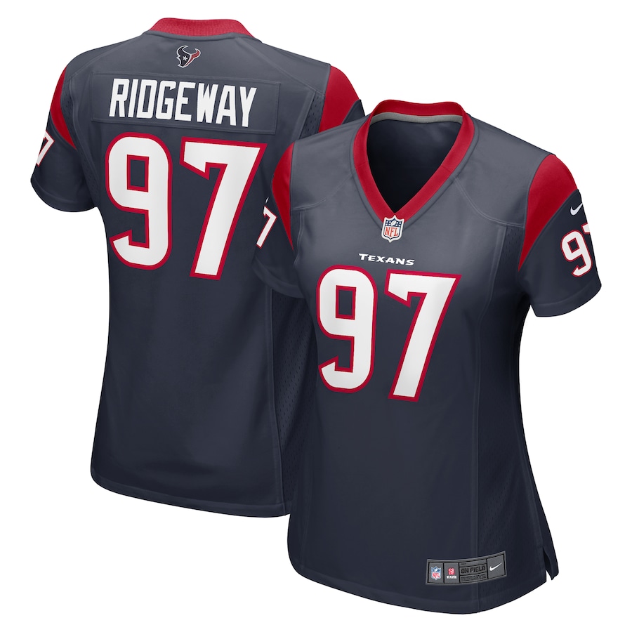 Women's Houston Texans Hassan Ridgeway Nike Navy Game Player Jersey - Puhuasuan