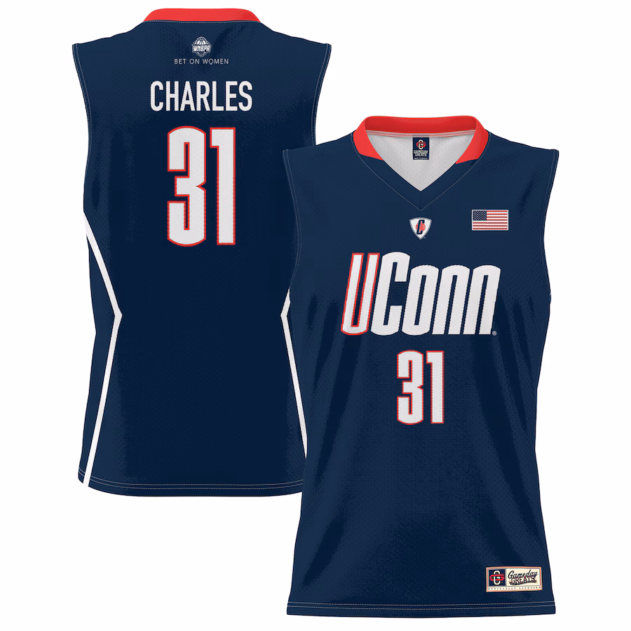 Unisex GameDay Greats Tina Charles Navy UConn Huskies Lightweight Basketball Alumni Jersey - Puhuasuan