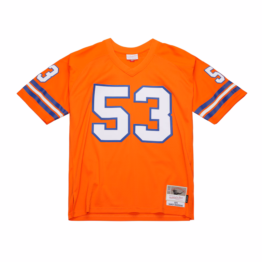 Men's Denver Broncos Randy Gradishar Mitchell & Ness Orange 1978 Legacy Replica Jersey - Puhuasuan