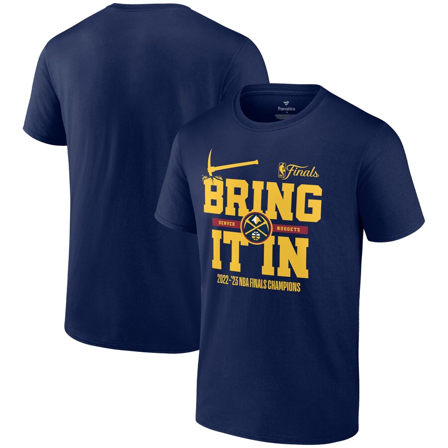 Men's Denver Nuggets  Fanatics Navy 2023 NBA Finals Champions Hometown Originals Half Court T-Shirt - Puhuasuan