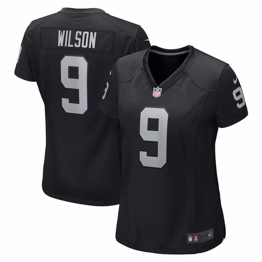 Women's Las Vegas Raiders Tyree Wilson Nike Black Game Jersey - Puhuasuan