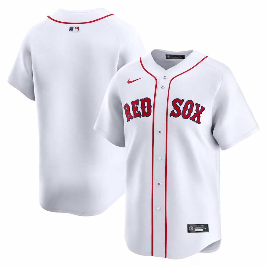 Men's Boston Red Sox Nike White Home Limited Jersey - Puhuasuan