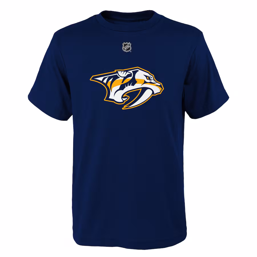 Youth Nashville Predators Navy Primary Logo T-Shirt - Puhuasuan