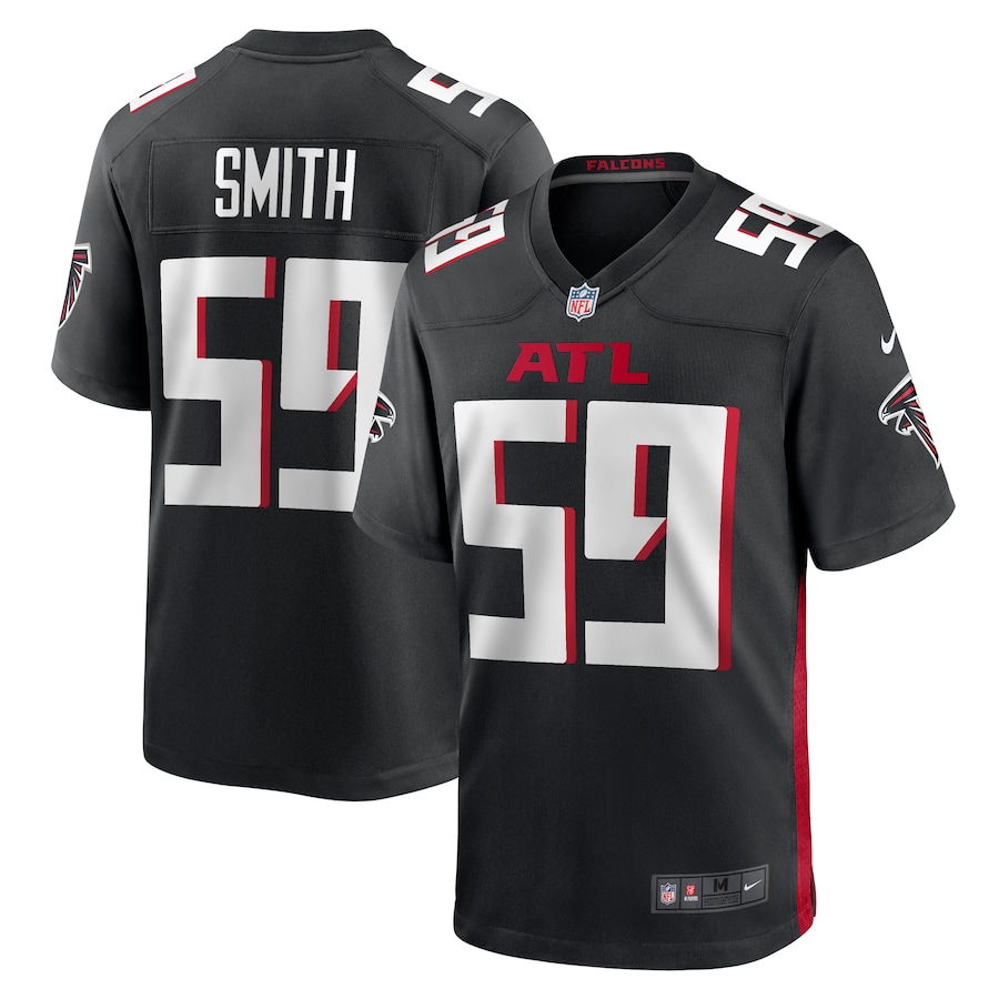 Men's Atlanta Falcons Andre Smith Nike  Black  Game Jersey - Puhuasuan