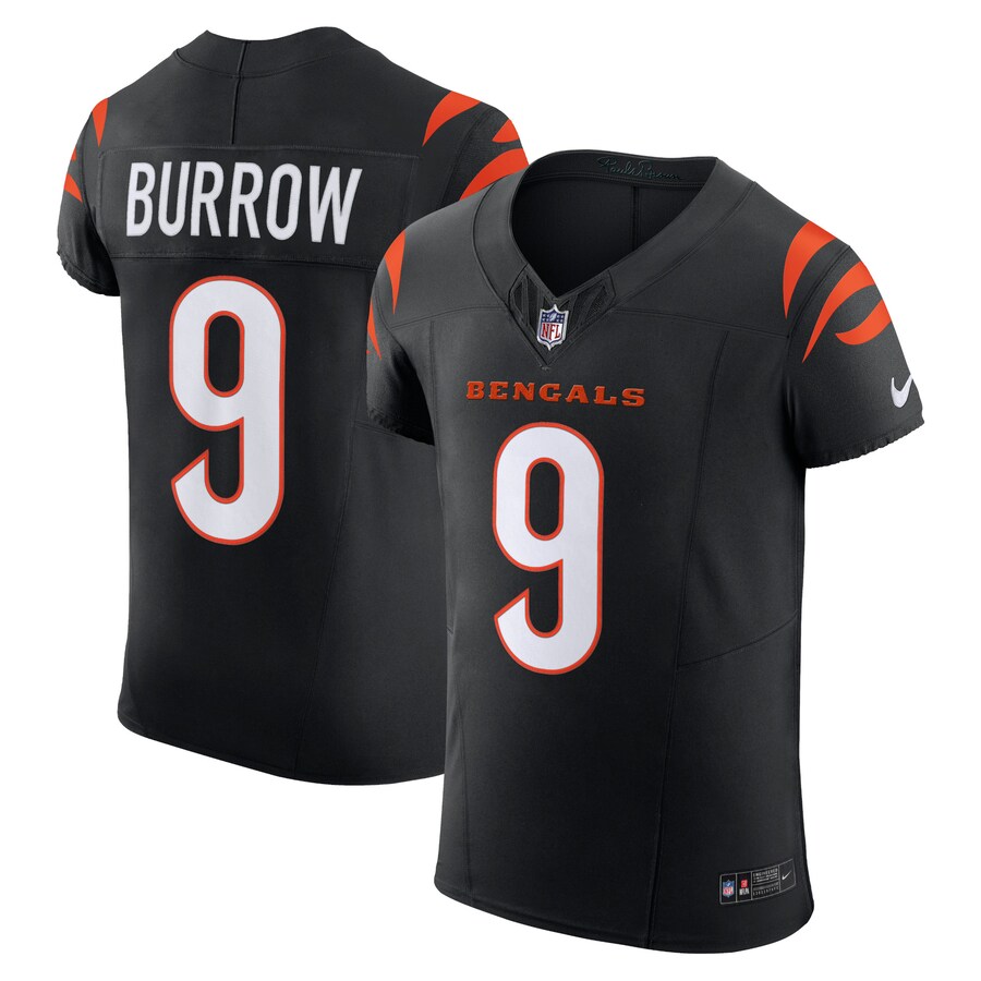 Men's Cincinnati Bengals Joe Burrow Nike Black Vapor F.U.S.E. Elite Jersey - Puhuasuan