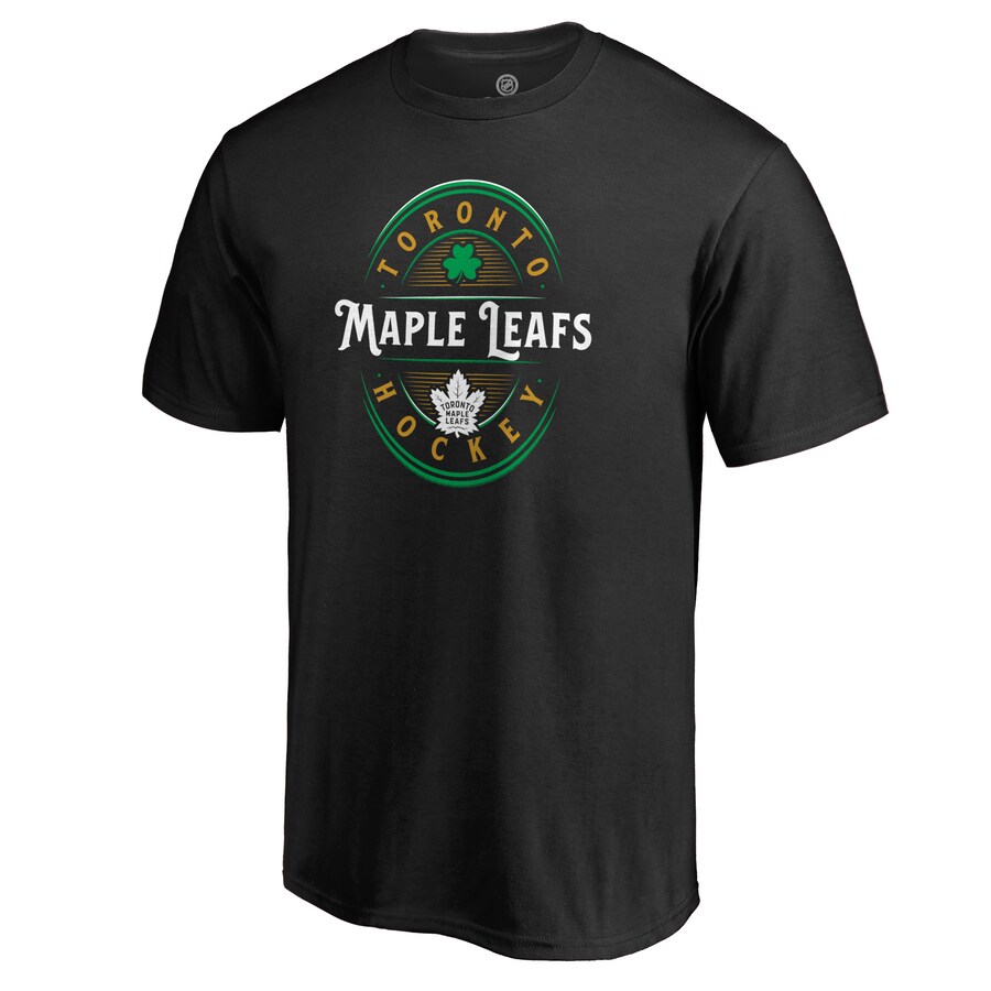 Men's Toronto Maple Leafs Black St. Patrick's Day Forever Lucky T-Shirt - Puhuasuan