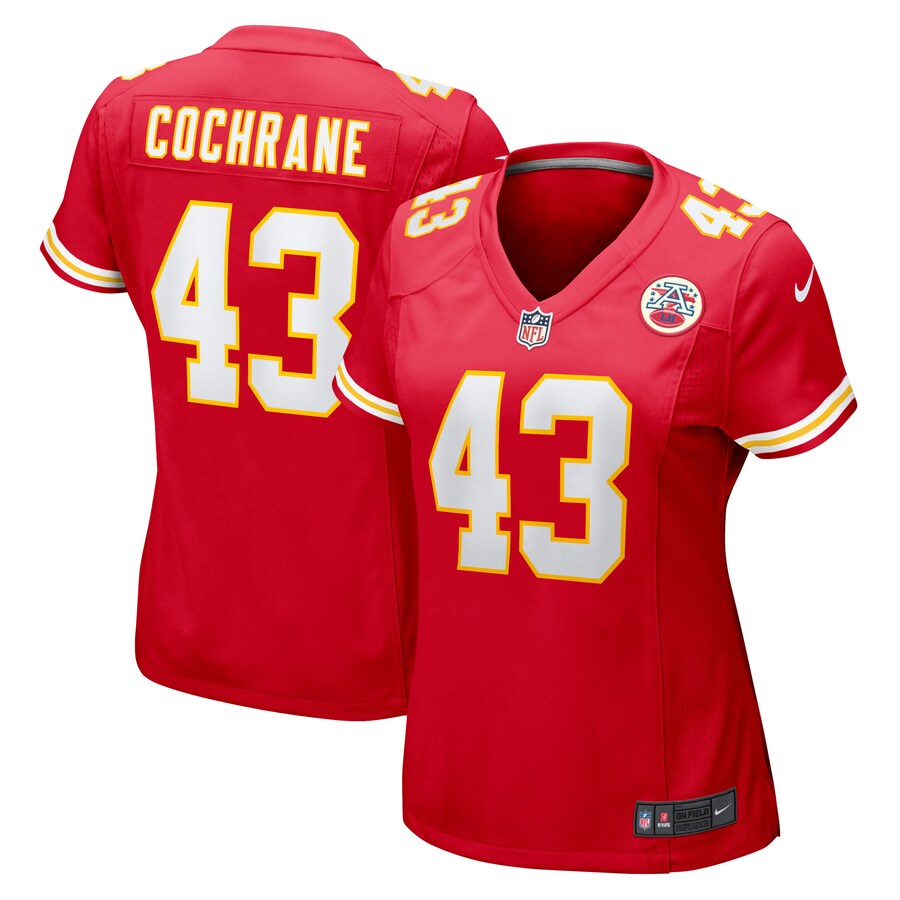 Women's Kansas City Chiefs Jack Cochrane Nike Red Game Player Jersey - Puhuasuan