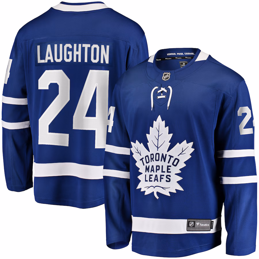 Men's Toronto Maple Leafs Scott Laughton Fanatics Blue Home Breakaway Jersey - Puhuasuan
