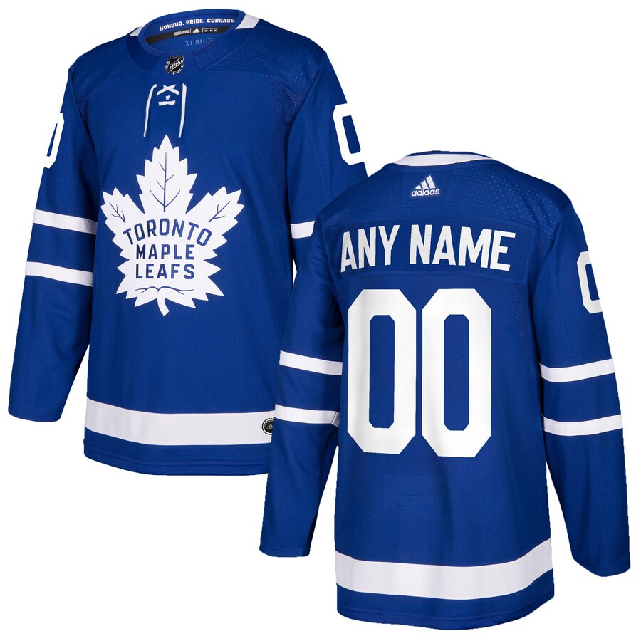 Men's Toronto Maple Leafs adidas Blue Authentic Custom Jersey - Puhuasuan