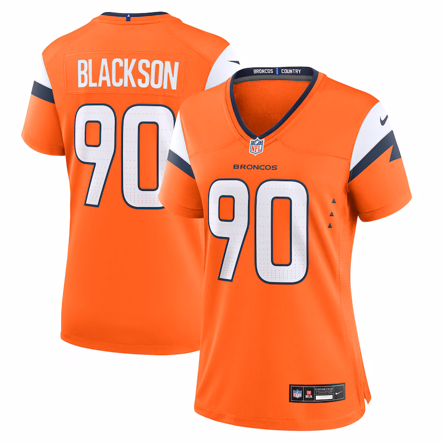 Women's Denver Broncos Angelo Blackson Nike  Orange Game Jersey - Puhuasuan
