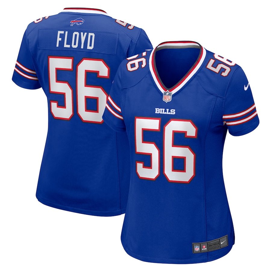 Women's Buffalo Bills Leonard Floyd Nike  Royal Team Game Jersey - Puhuasuan
