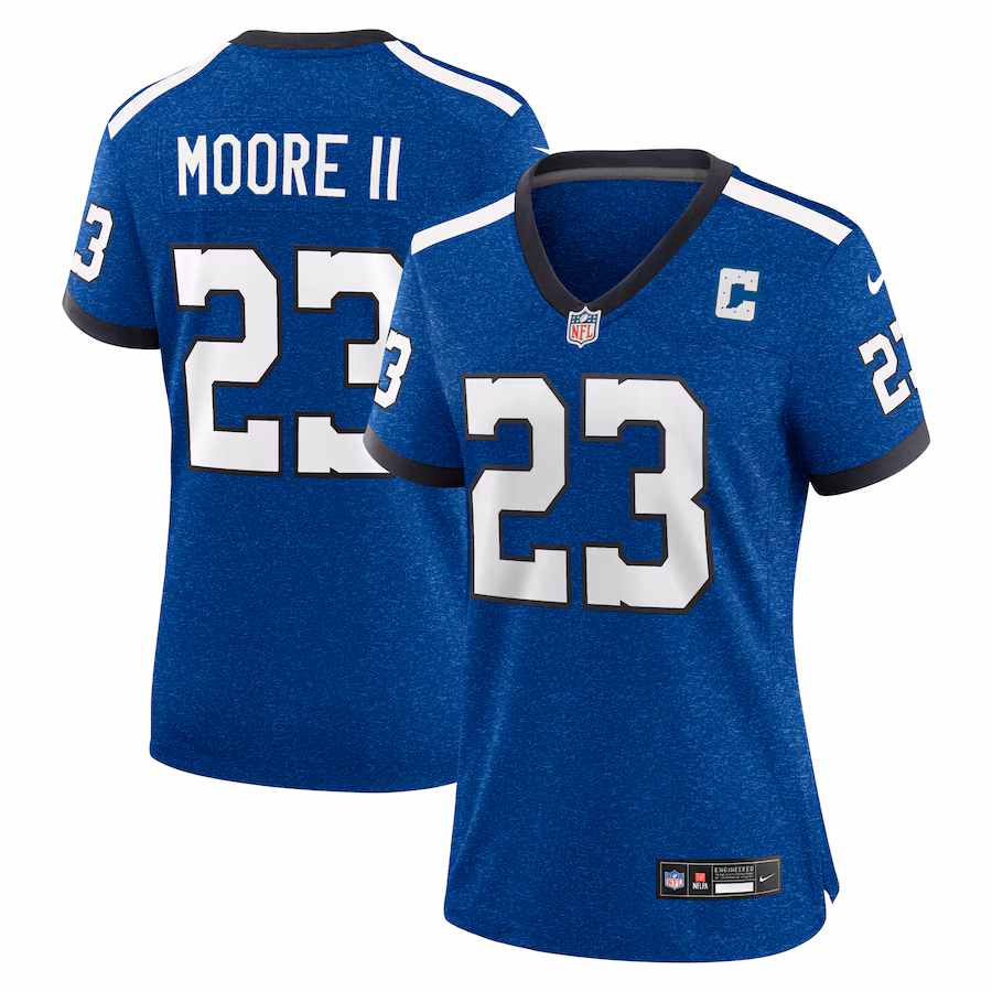 Women's Indianapolis Colts Kenny Moore II Nike Royal Indiana Nights Alternate Game Jersey - Puhuasuan