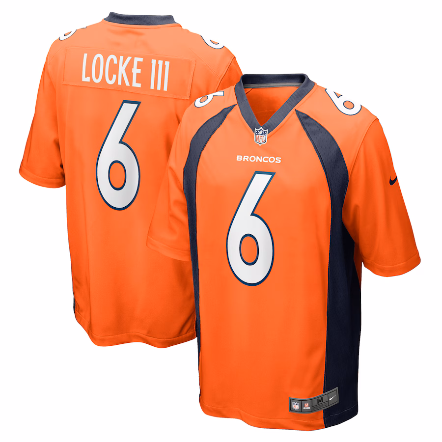 Men's Denver Broncos P.J. Locke Nike Orange Game Player Jersey - Puhuasuan