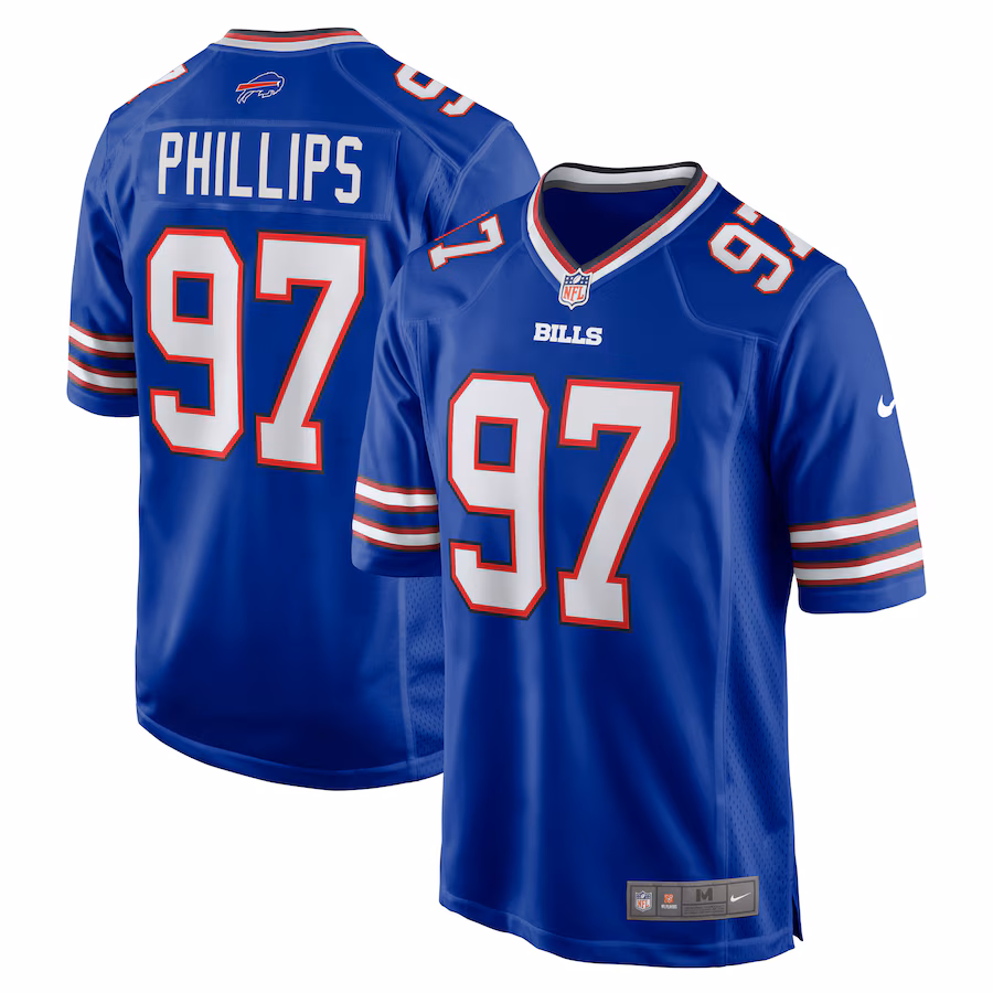 Men's Buffalo Bills Jordan Phillips Nike Royal Game Jersey - Puhuasuan