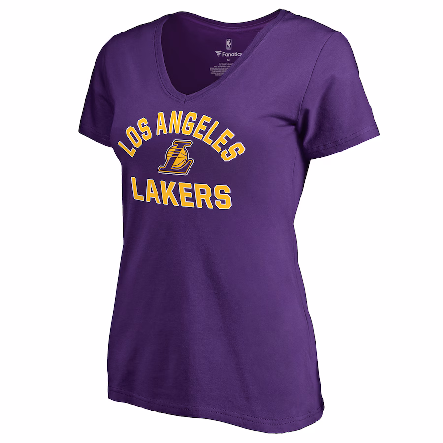 Women's Los Angeles Lakers Purple Overtime T-Shirt - Puhuasuan