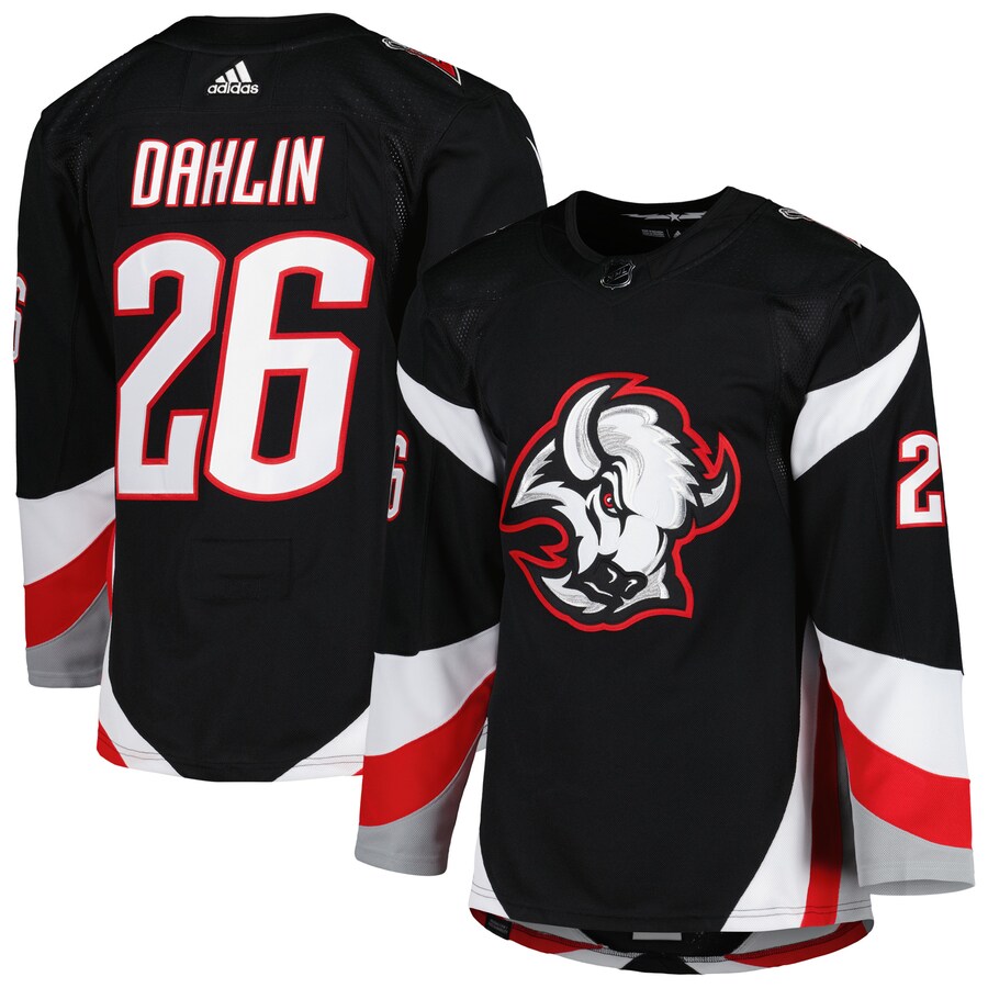 Men's Buffalo Sabres Rasmus Dahlin adidas Black Alternate Primegreen Authentic Pro Player Jersey - Puhuasuan