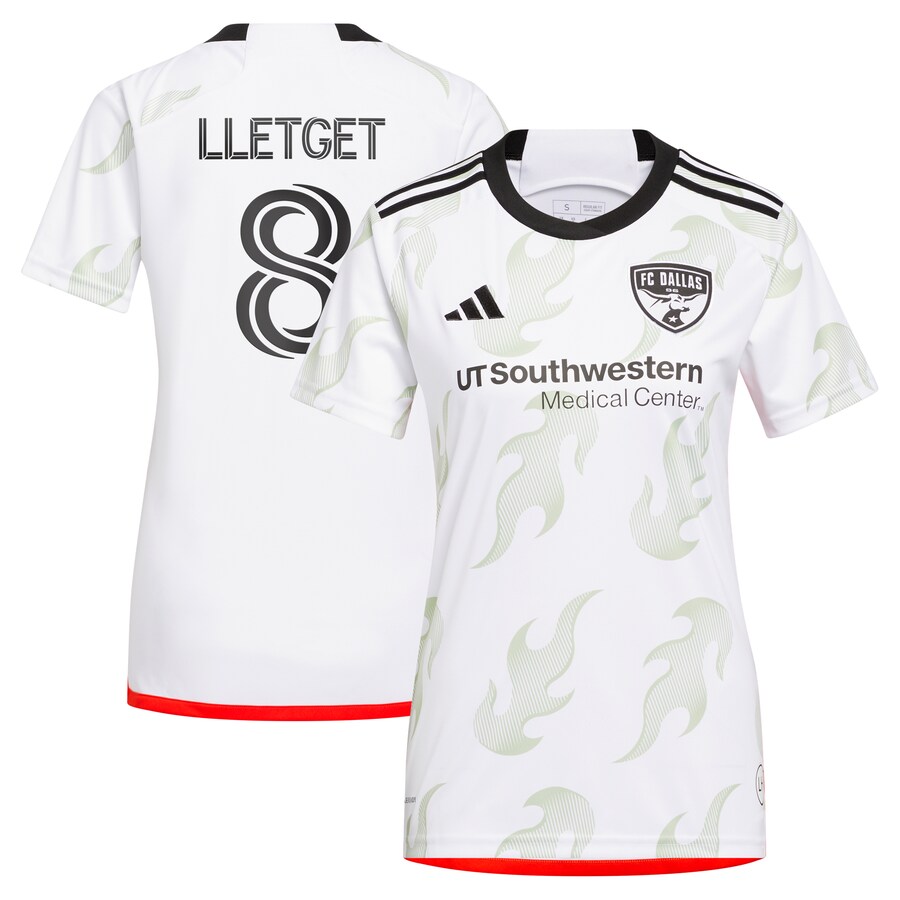 Women's FC Dallas Sebastian Lletget adidas White 2024 Burn Baby Burn Replica Player Jersey - Puhuasuan