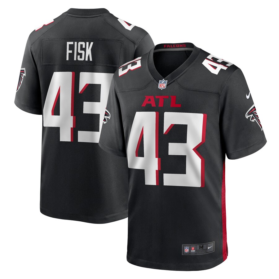 Men's Atlanta Falcons Tucker Fisk Nike Black Player Game Jersey - Puhuasuan