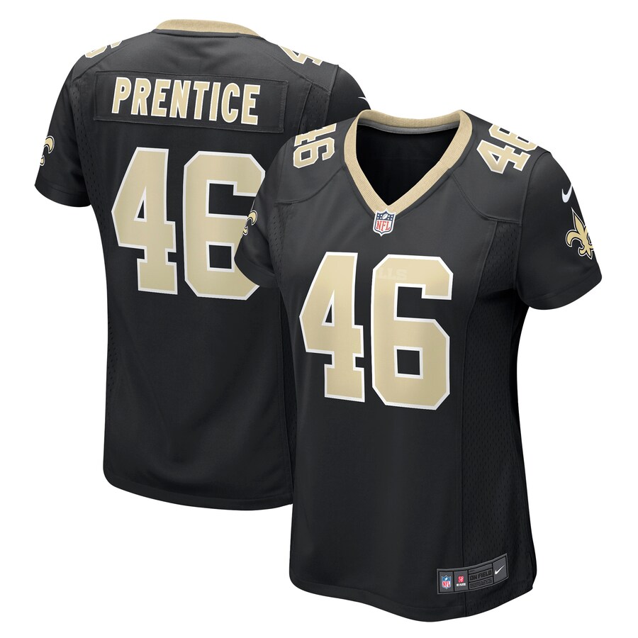 Women's New Orleans Saints Adam Prentice Nike Black Game Player Jersey - Puhuasuan