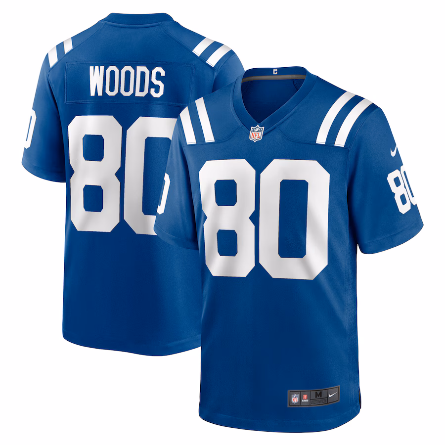 Men's Indianapolis Colts Jelani Woods Nike Royal Player Game Jersey - Puhuasuan