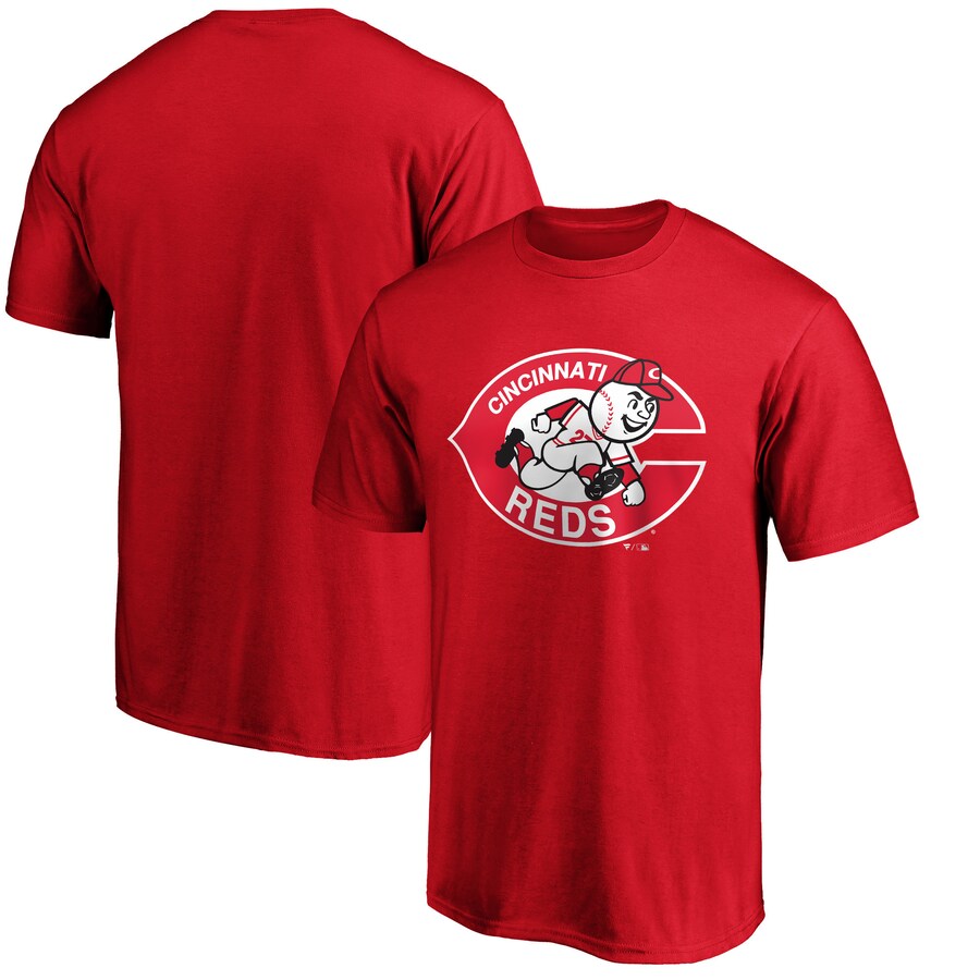 Men's Cincinnati Reds Red Cooperstown Collection Forbes T-Shirt - Puhuasuan