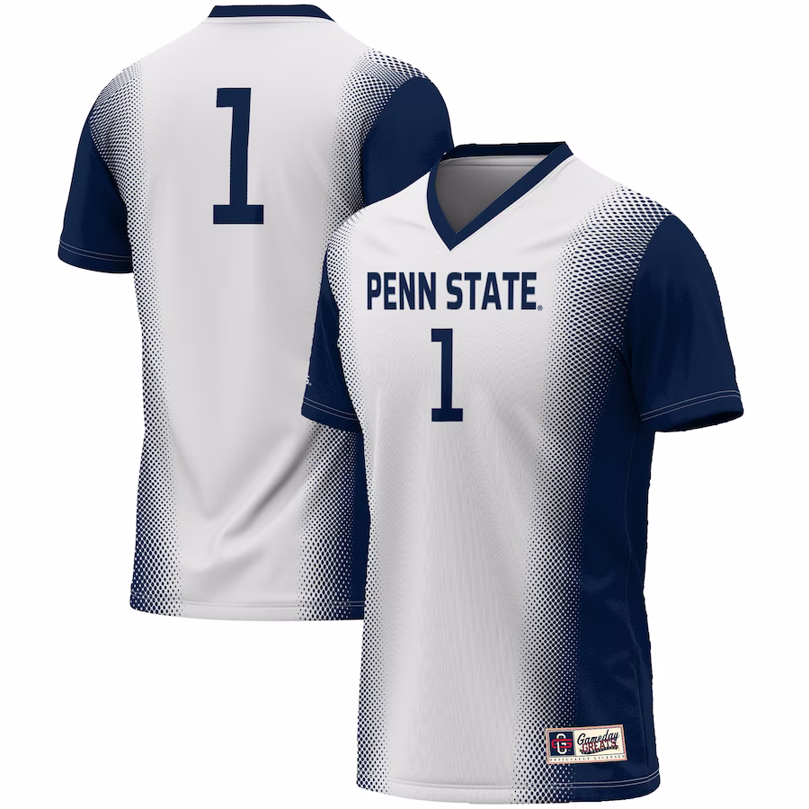 #1 Penn State Nittany Lions GameDay Greats Unisex  Lightweight Women's Soccer Jersey - White - Puhuasuan