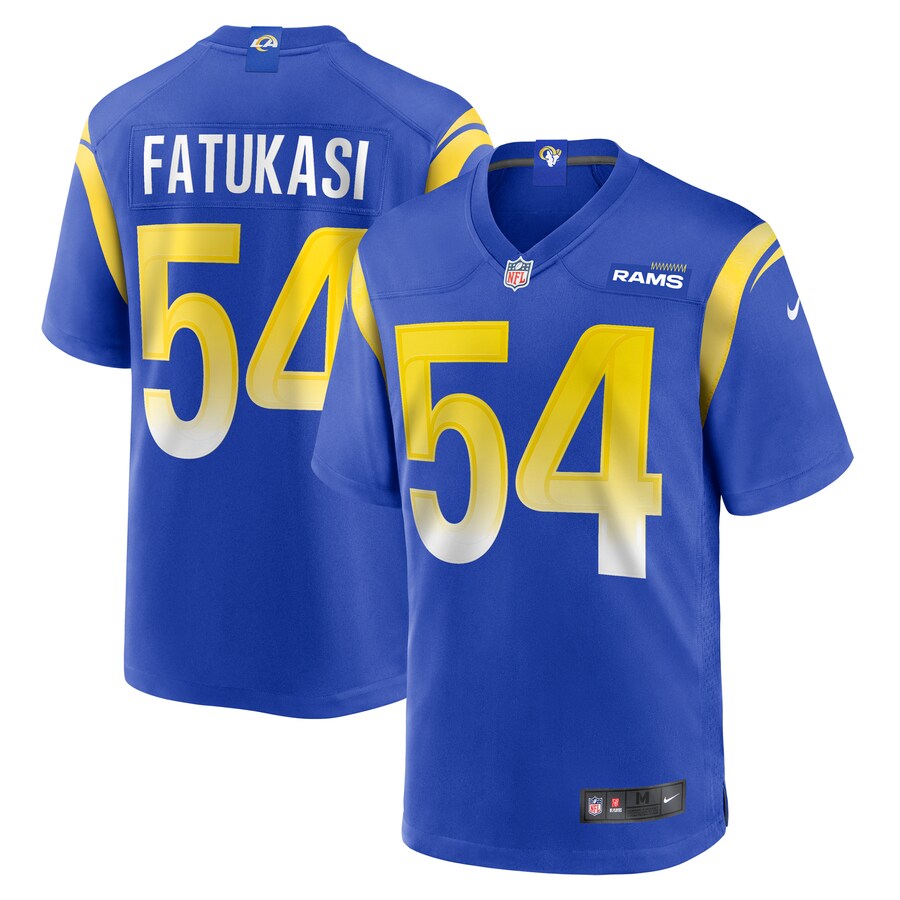 Men's Los Angeles Rams Olakunle Fatukasi Nike  Royal  Game Jersey - Puhuasuan