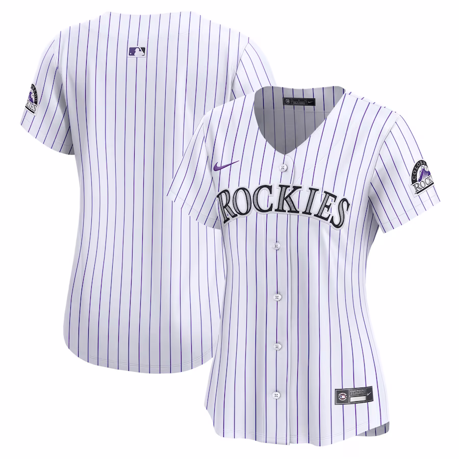 Women's Colorado Rockies Nike White Home Limited Jersey - Puhuasuan