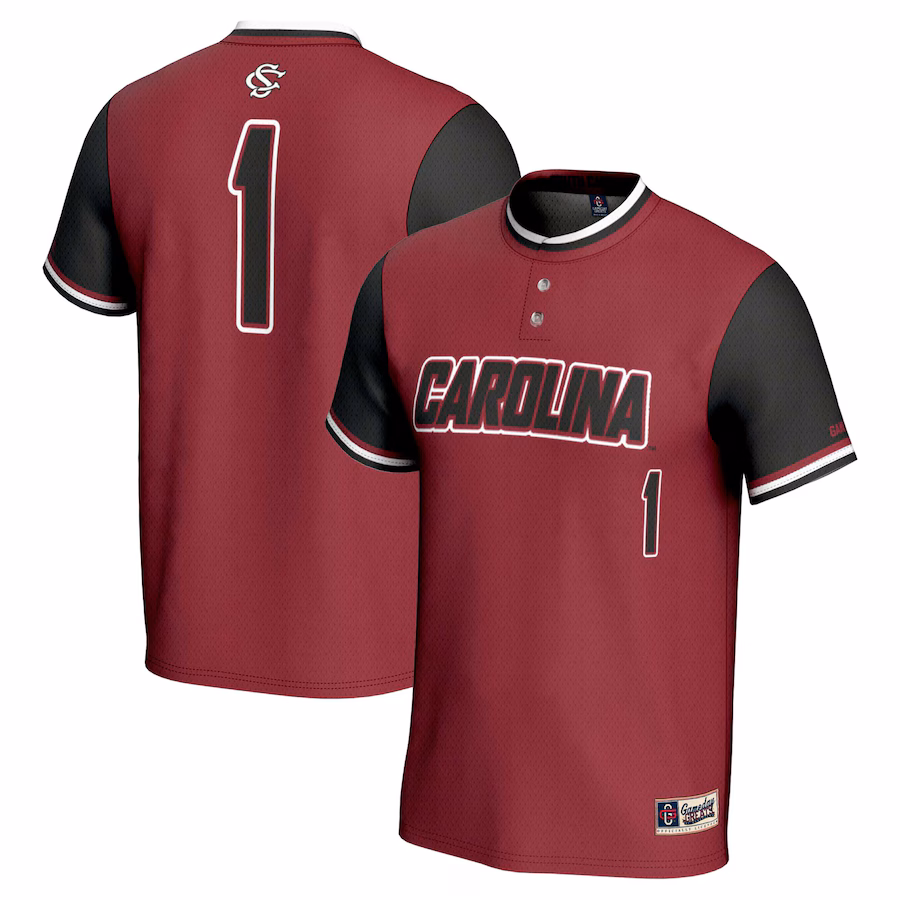 Youth GameDay Greats #1 Garnet South Carolina Gamecocks Lightweight Softball Jersey - Puhuasuan