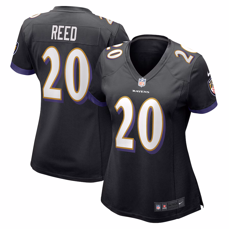 Women's Baltimore Ravens Ed Reed Nike Black Retired Player Jersey - Puhuasuan