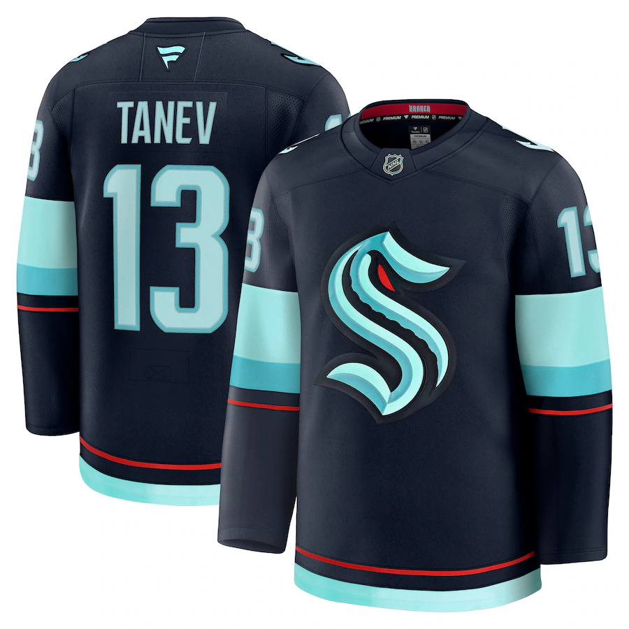 Men's Seattle Kraken Brandon Tanev Fanatics Deep Sea Blue Home Premium Jersey - Puhuasuan