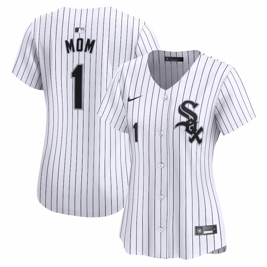 Women's Chicago White Sox Nike White #1 Mom Home Limited Jersey - Puhuasuan