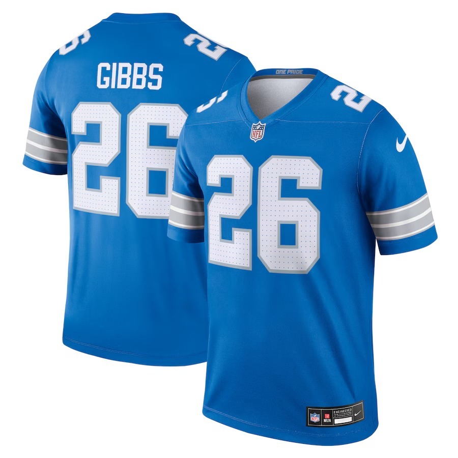 Men's Detroit Lions Jahmyr Gibbs Nike Blue Legend Jersey - Puhuasuan