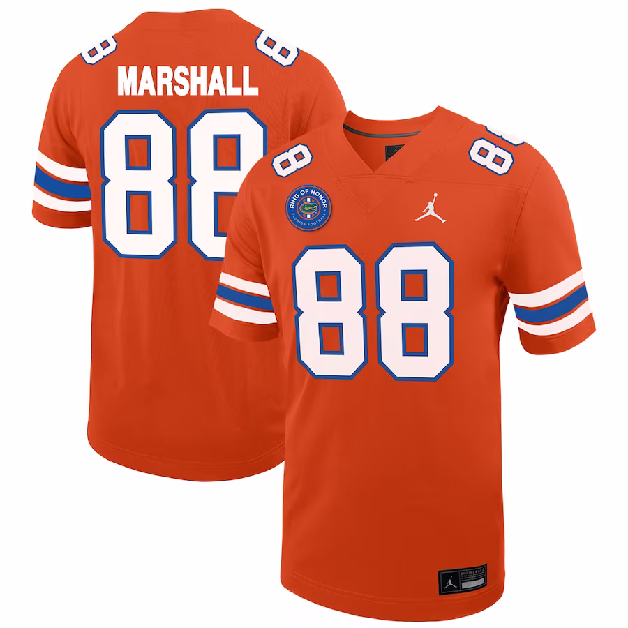 Wilber Marshall Florida Gators Jordan Brand Ring of Honor Untouchable Replica Jersey - Orange - Puhuasuan