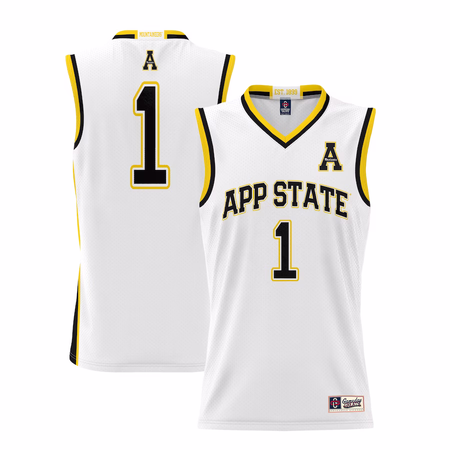 #70 Appalachian State Mountaineers GameDay Greats Unisex Lightweight Basketball Jersey - White - Puhuasuan