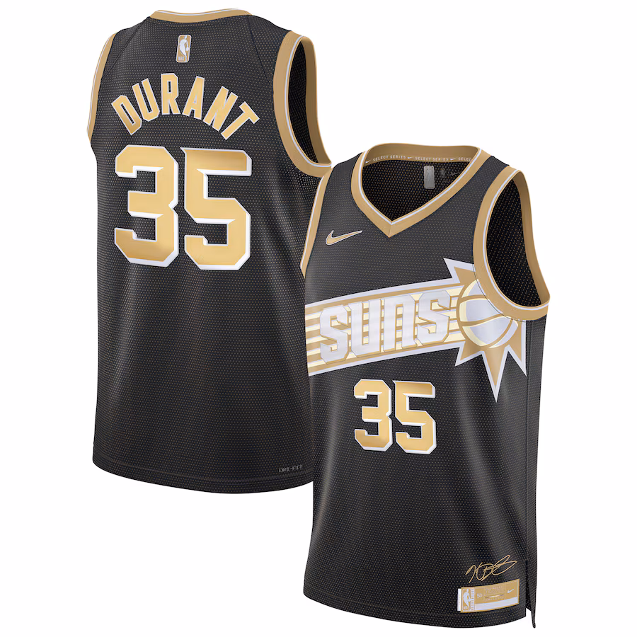 Unisex Phoenix Suns Kevin Durant Nike Black  Select Series Swingman Jersey - Puhuasuan